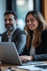 Obraz premium In todays workspace, professionals collaborate effectively, creating opportunities for analysis, brainstorming, and discussions, using the latest tools and technologies available