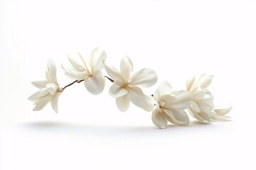 White Magnolia Flowers in Bloom: Delicate Petals and Springtime Elegance