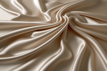 Obraz premium Serene 3D Display of Smooth Satin-Like Textiles with Undulating Textures