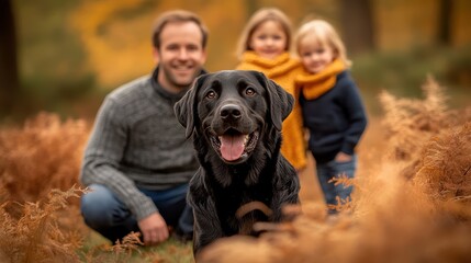 The Happy Labrador with Family
