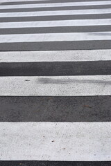 black and white zebra stripes at the crossing