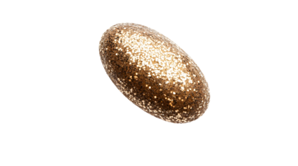 New Year greeting card with glitter accents, placed on a white background, no shadows