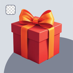 gift box with red ribbon