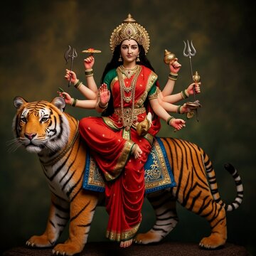 Hindu Goddess Durga Mata, Navratri