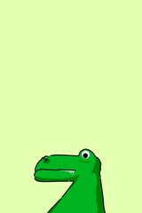crocodile on a green background