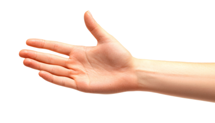 Extended fingers in a high-five position demonstrating a dynamic hand posture showcasing excitement and connection. Hand posture.