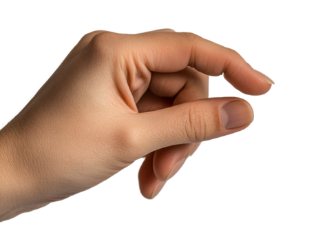 Pinched Finger Gesture in Focus - Hand Posture - Powered by Adobe