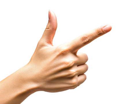 Gesture of emphasis with two fingers extended in an air quotes gesture showcasing hand posture and expression.