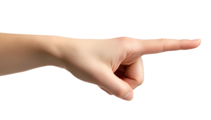 Pointing hand in dynamic gesture showcasing the concept of hand posture.