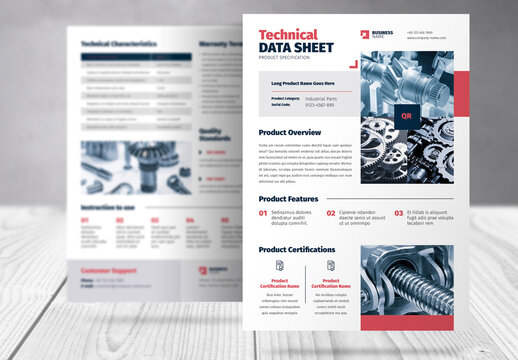 Product Technical Data Sheet Template 