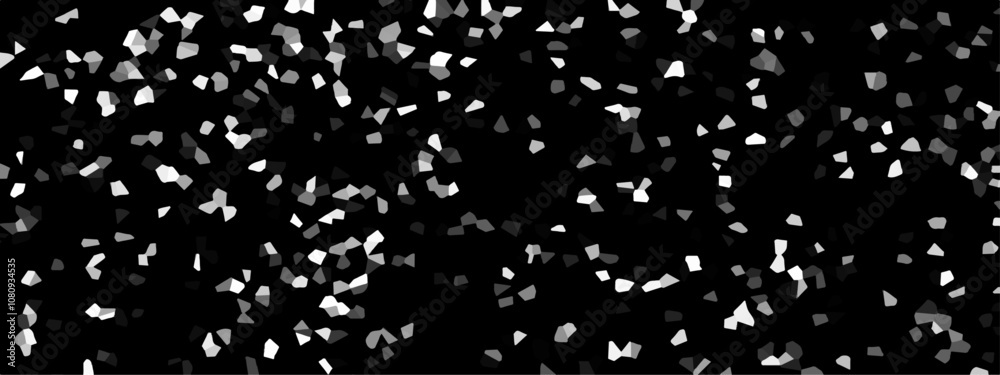 Aufkleber Abstract Dark and white Broken Stained 3d Geometric Retro tiles pattern. Seamless Geometric Retro tiles pattern. Frame confetti texture for holiday, postcard, website, birthday 