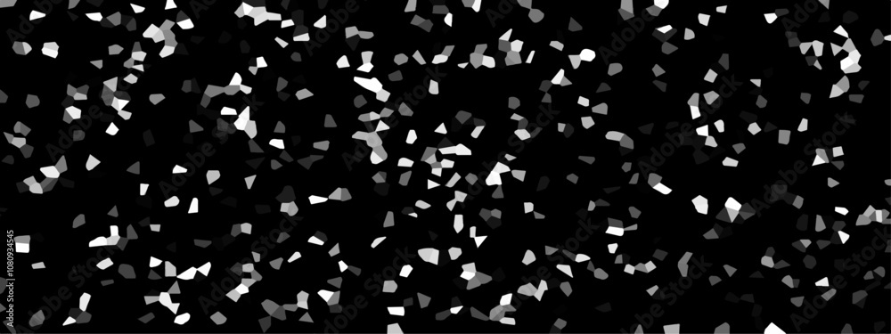 Aufkleber Abstract Dark and white Broken Stained 3d Geometric Retro tiles pattern. Seamless Geometric Retro tiles pattern. Frame confetti texture for holiday, postcard, website, birthday 