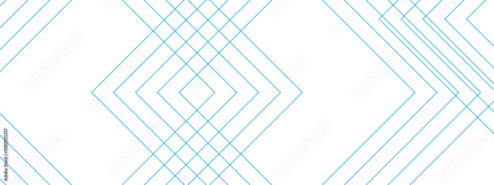 Poster Abstract background colorful technology Geometric squares in bright light landscape with lines. Vector futuristic architecture concept with digital geometric connection blue lines.