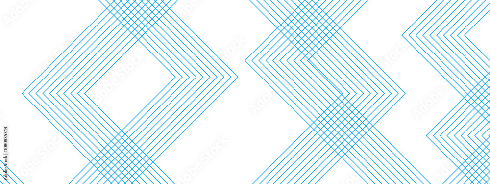 Poster Abstract background colorful technology Geometric squares in bright light landscape with lines. Vector futuristic architecture concept with digital geometric connection blue lines.
