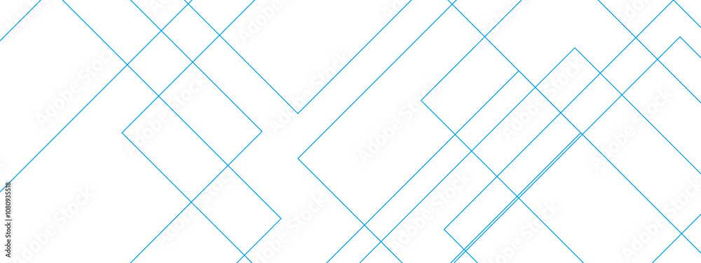 Poster Abstract background colorful technology Geometric squares in bright light landscape with lines. Vector futuristic architecture concept with digital geometric connection blue lines.