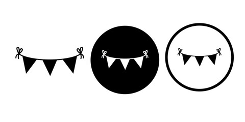 Happy birthday vectors icon set