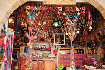 Colorful Artisan Market Stall