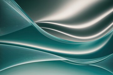 Elegant Smooth Gradient Glass Panorama with Woven Wave Refraction Effects