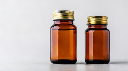 Pharmaceutical jar mockup - 30ml -amber