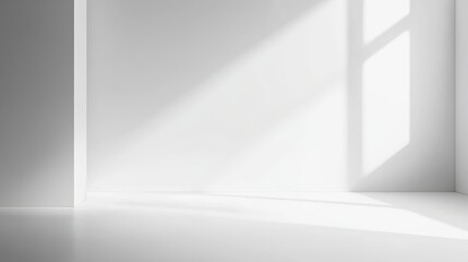 Blank white gradient background with room for product display and creative designs.