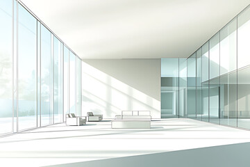 interior of a office room