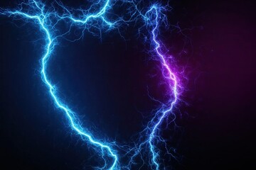 Vibrant Blue Shimmering Energy Effect on Dark Background with Neon Glow