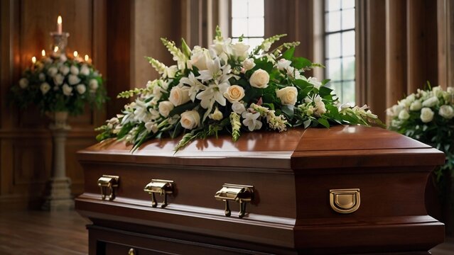 Церемонія прощання з квітами та вінками