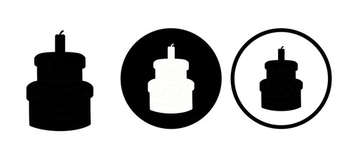 Happy birthday vectors icon set