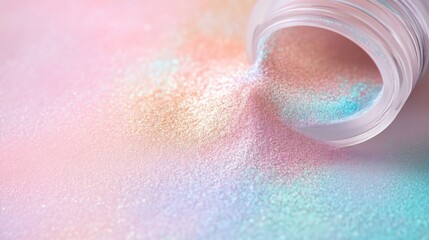 Fototapeta premium Sparkling Glitter: Pastel Iridescent Shimmer