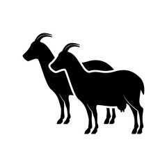 Goat silhouette icon