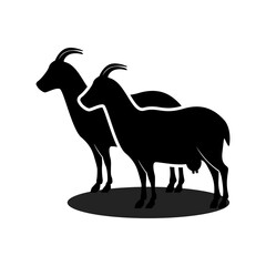 Goat silhouette icon