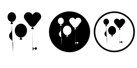 Happy birthday vectors icon set