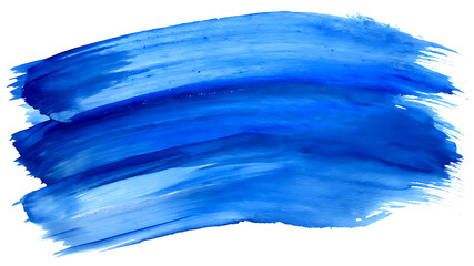 Blue Brush Stroke isolated on white background