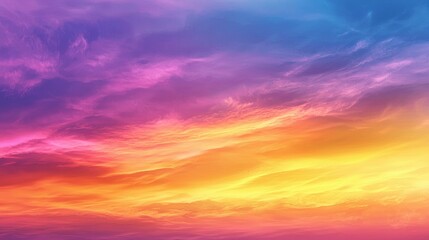 Fototapeta premium Background of colorful sky with a dramatic sunset and twilight colors.