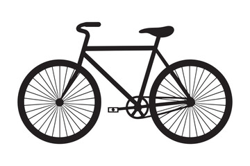 Fototapeta premium Bicycle glyph icon illustration vector