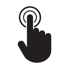 Touch screen icon vector