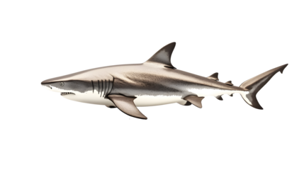 Shark on a transparent background. isolated background.