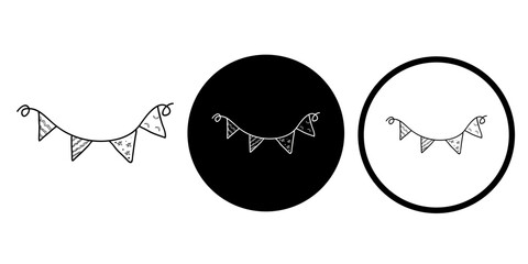 Happy birthday vectors icon set