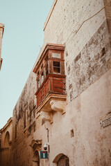 In den engen Gassen von Mdina der früheren Hauptstadt von Malta 