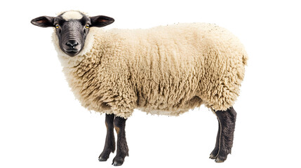 Fototapeta premium Sheep on a white background. isolated background.