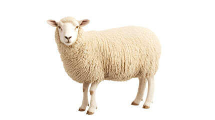 Fototapeta premium Sheep on a white background. isolated background.