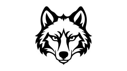 wolf head vector illustration for tattoo
