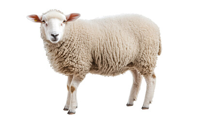 Fototapeta premium Sheep on a white background. isolated background.