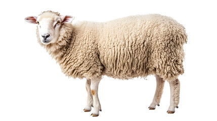 Fototapeta premium Sheep on a white background. isolated background.