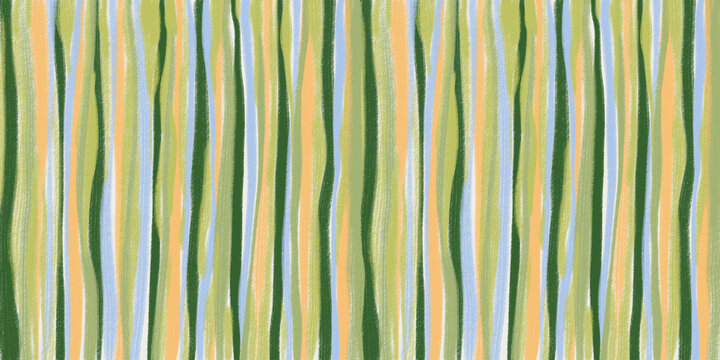 Abstract Spring Vibes Illustration with Vertical Stripes