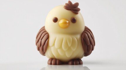 Obraz premium Delicate Chocolate Bird Figurine: A Sweet and Artistic Treat