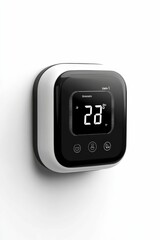 Digital thermostat with a temperature of 22 degrees.