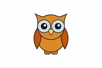 Owl cartoon vector