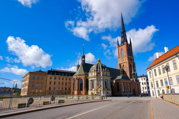 Naklejka premium スウェーデン ストックホルム リッダーホルム教会