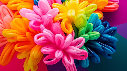 Bright colored pattern balloon